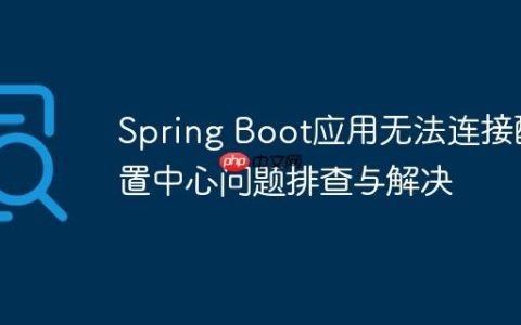 Spring Boot应用无法连接配置中心问题排查与解决