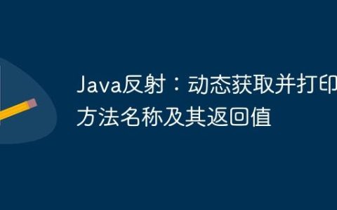 Java反射：动态获取并打印方法名称及其返回值