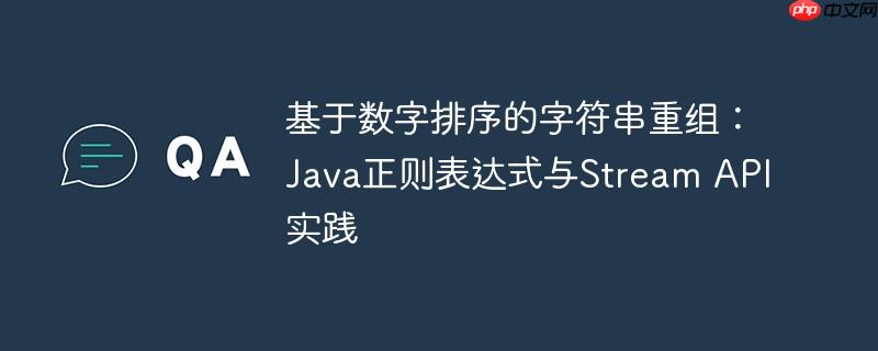 基于数字排序的字符串重组:Java正则表达式与Stream API实践