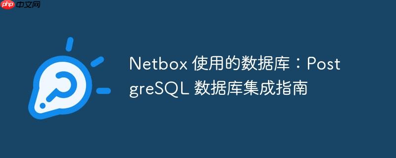 netbox 使用的数据库:postgresql 数据库集成指南