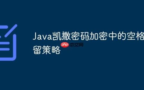 Java凯撒密码加密中的空格保留策略