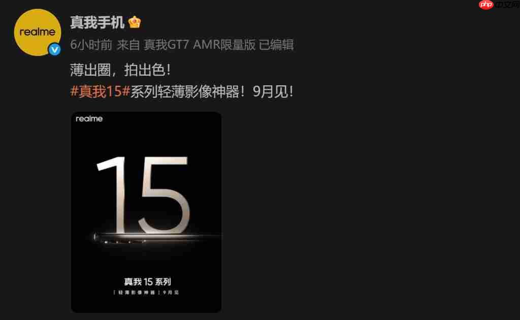 真我 15 系列取消 Pro+,全力打造“豪华版 Pro ”