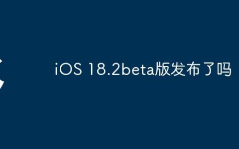 iOS 18.2beta版发布了吗