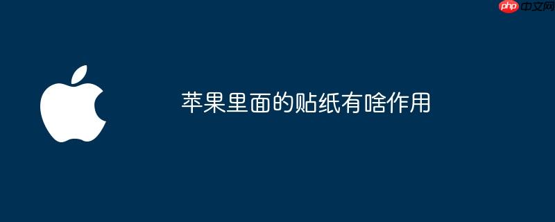 苹果里面的贴纸有啥作用