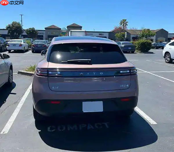 问界M5现身美国加州公路 测试车还是平行进口车?