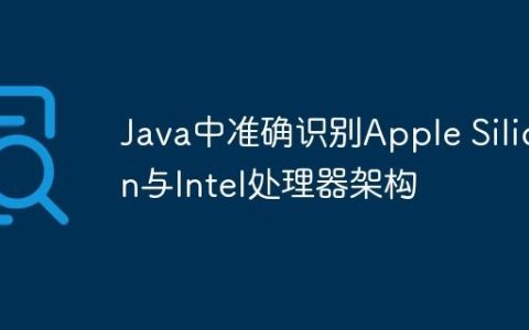Java中准确识别Apple Silicon与Intel处理器架构