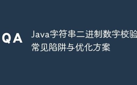 Java字符串二进制数字校验：常见陷阱与优化方案