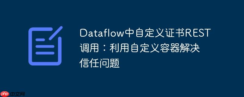 Dataflow中自定义证书REST调用:利用自定义容器解决信任问题
