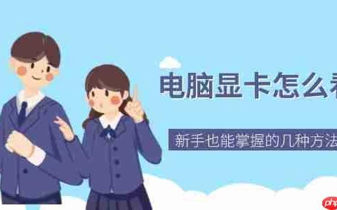电脑显卡怎么看 新手也能掌握的几种方法
