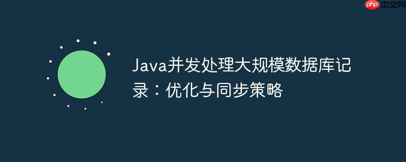 Java并发处理大规模数据库记录：优化与同步策略