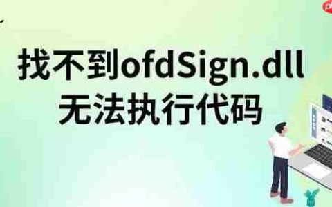找不到ofdSign.dll无法执行代码 解决方法指南