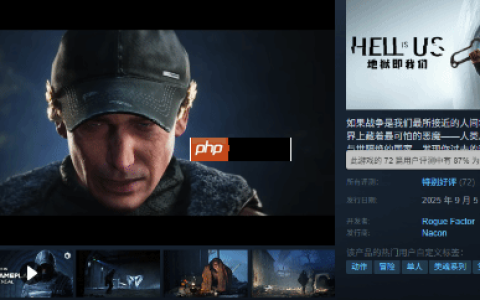 类魂新游《地狱即我们》Steam好评率87%！豪华版今日提前开玩
