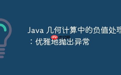 Java 几何计算中的负值处理：优雅地抛出异常