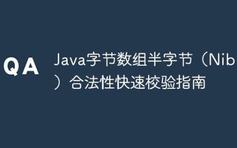 Java字节数组半字节（Nibble）合法性快速校验指南