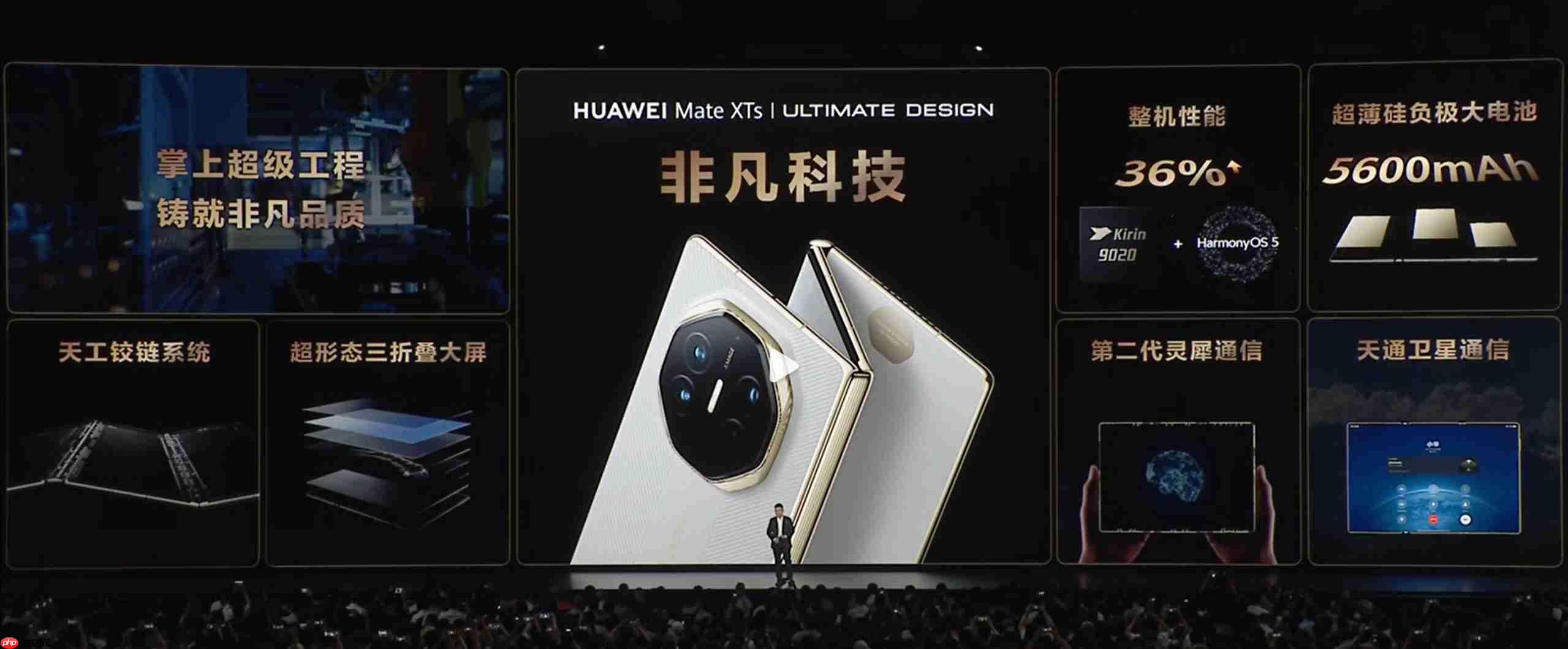 17999 元起！ 华为 Mate XTs 三折叠亮相！麒麟 9020 加持，鸿蒙 5.1 带来 PC 级体验