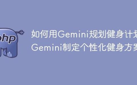 如何用Gemini规划健身计划_Gemini制定个性化健身方案