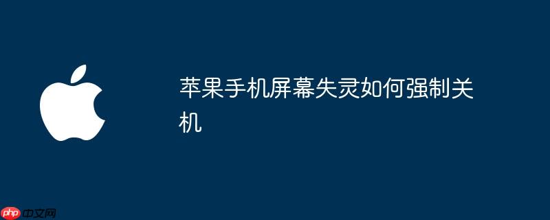 苹果手机屏幕失灵如何强制关机