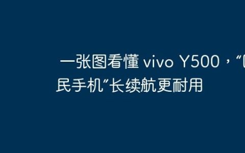 一张图看懂 vivo Y500，“国民手机”长续航更耐用