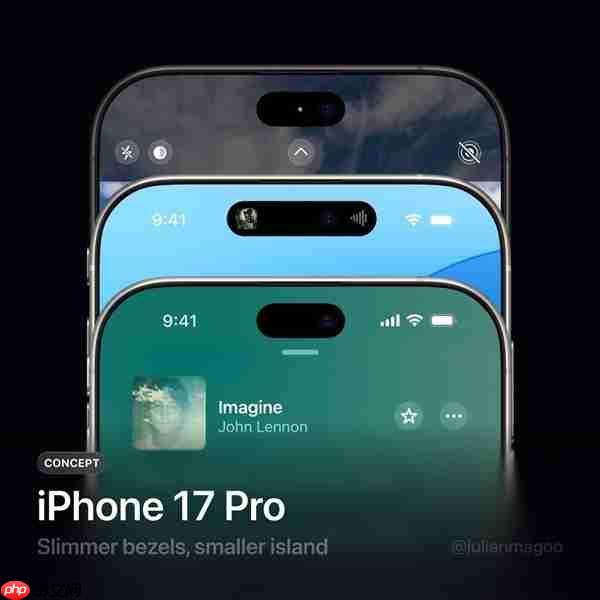 iPhone 17 Pro贴膜亮相:灵动岛缩短25%