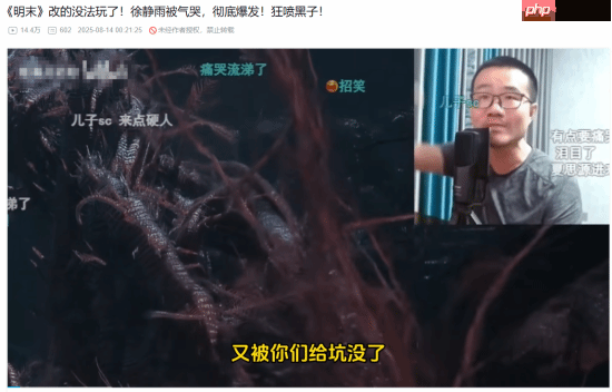 《明末:渊虚之羽》更新后的变化让徐静雨暴怒:大骂众多黑子!