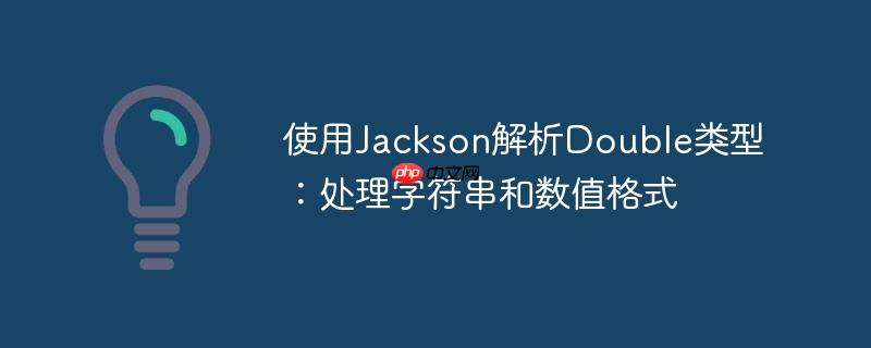 使用jackson解析double类型：处理字符串和数值格式