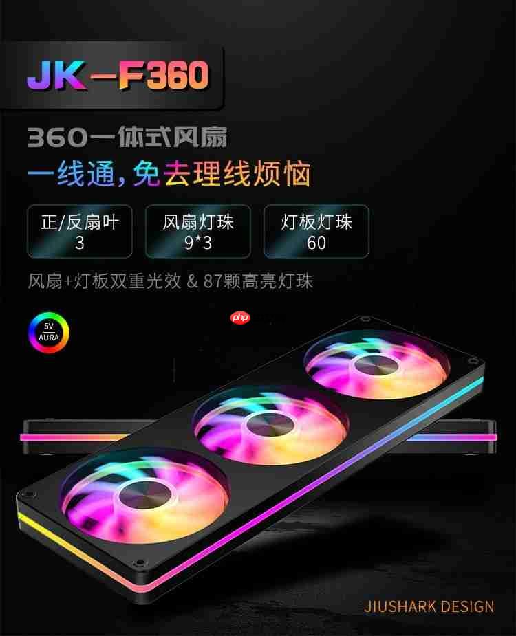 看腻无限镜?九鲨jk-f360一体风扇,突破视觉边界,光效新体验