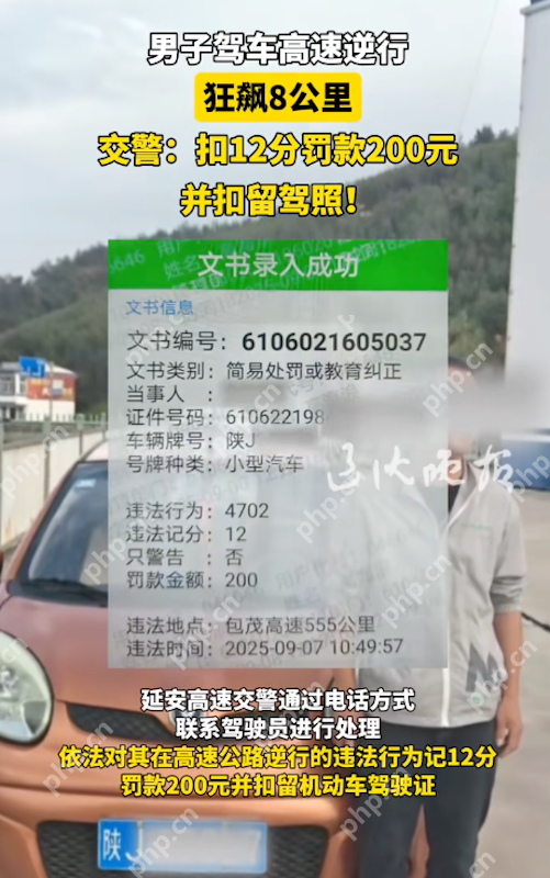 男子高速“逆行狂飙”8公里:教科书式危险驾驶,处罚结果引热议 - 创想鸟