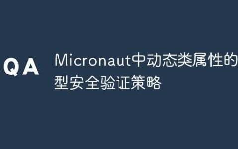 Micronaut中动态类属性的类型安全验证策略
