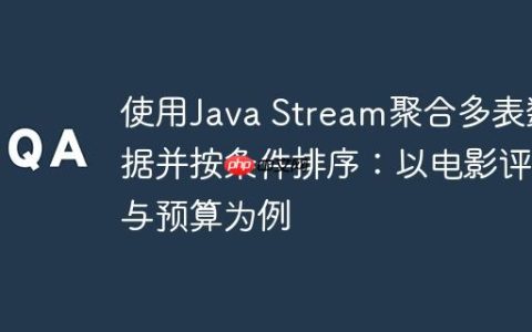 使用Java Stream聚合多表数据并按条件排序：以电影评分与预算为例