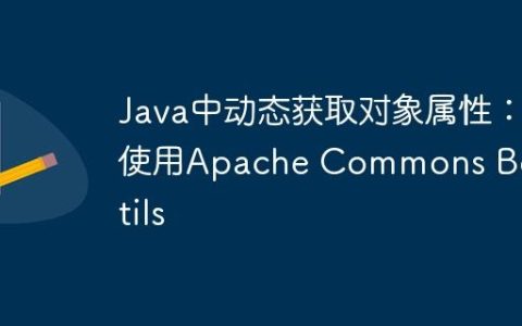 Java中动态获取对象属性：使用Apache Commons BeanUtils