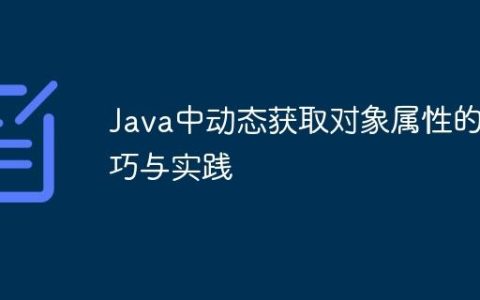 Java中动态获取对象属性的技巧与实践