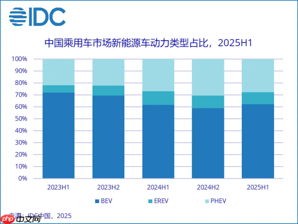 IDC:中国新能源车市场规模将在2029年接近2400万台
