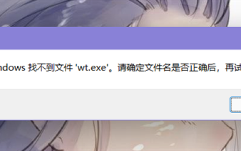 win11提示找不到wt.exe文件打不开Windows终端怎么办