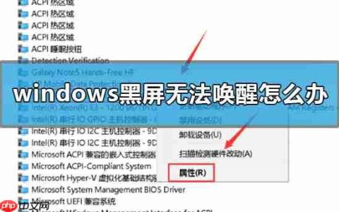 windows黑屏无法唤醒怎么办？
