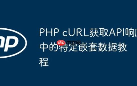 PHP cURL获取API响应中的特定嵌套数据教程