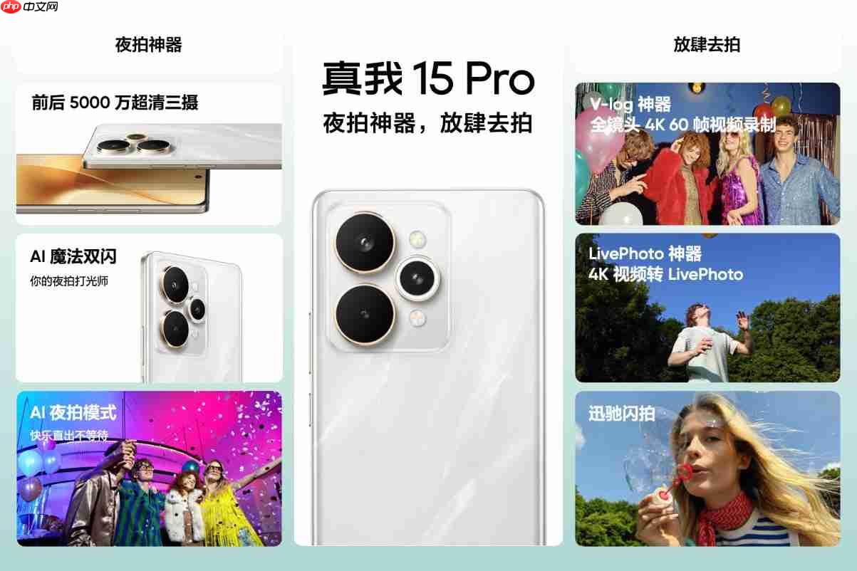 超能小直屏真我15T正式发布,首销1199元起