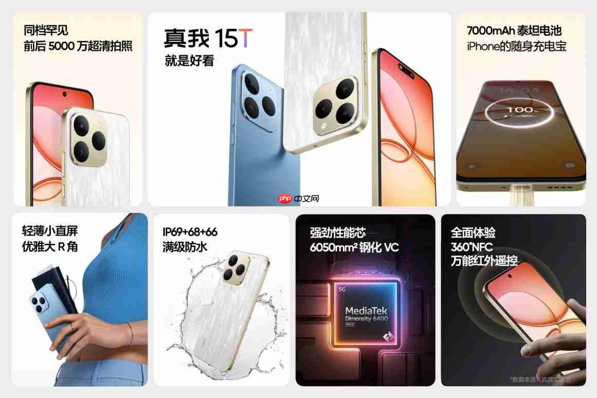 超能小直屏真我15T正式发布,首销1199元起