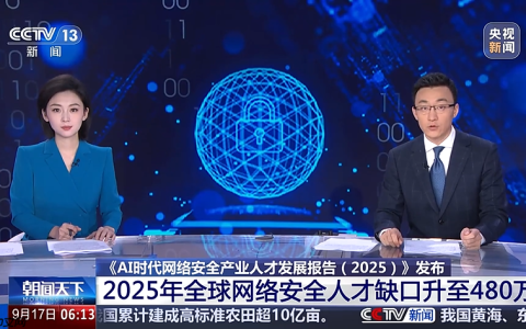 全球网络安全人才缺口达 480 万