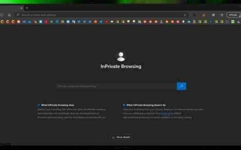 Win10 Edge浏览器调整InPrivate 隐私浏览界面