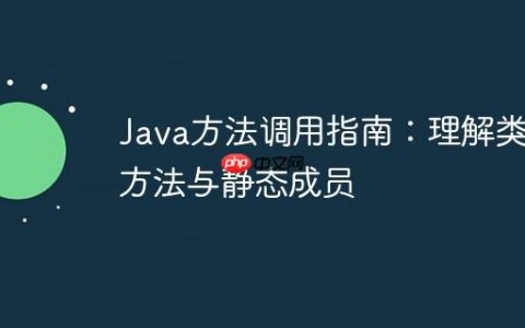 Java方法调用指南：理解类、方法与静态成员