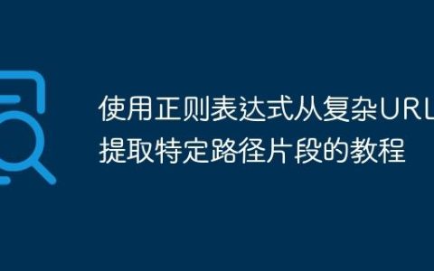 使用正则表达式从复杂URL中提取特定路径片段的教程