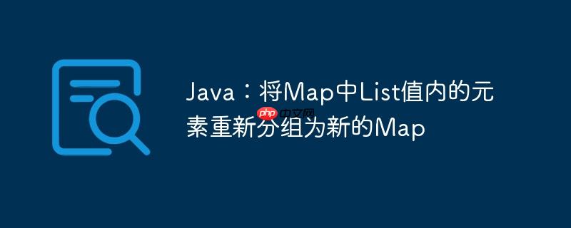 Java:将Map中List值内的元素重新分组为新的Map