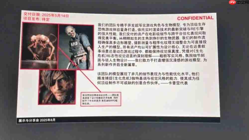 疑《生化危机9》内部文件泄露 里昂新造型神似蛇叔