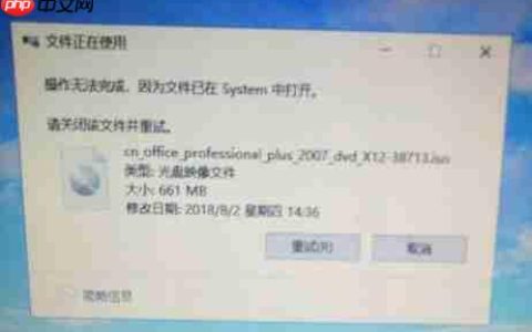 Win10系统无法删除office的iso安装镜像文件怎么办？