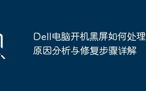 Dell电脑开机黑屏如何处理？原因分析与修复步骤详解
