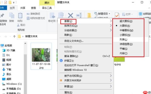 Win10专业版文件夹中图片怎么调换位置？