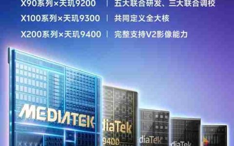 vivo X300系列官宣搭载联发科天玑9500 还有自研心片！