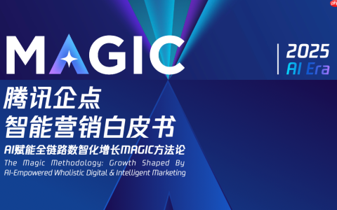 腾讯企点发布AI营销白皮书，首次公开「MAGIC」方法论