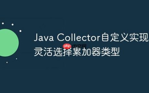 Java Collector自定义实现：灵活选择累加器类型