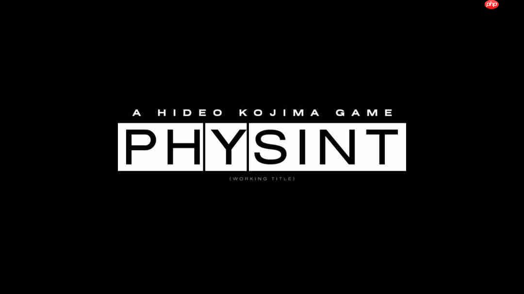 小岛秀夫谍报新作《Physint》公布视觉图与主演阵容